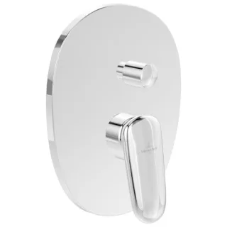 Villeroy und Boch Antao Fertigmontageset TVT11100100061 Unterputz-Einhebelmischer, Wandmontage, chrom