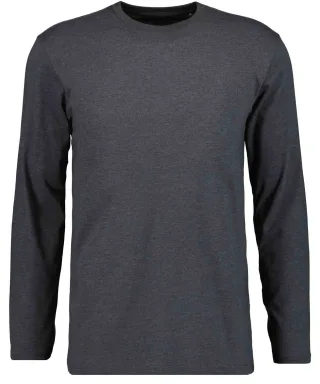 RAGMAN - Langarm-Shirt Rundhals anthrazit - Gr. - 3XL