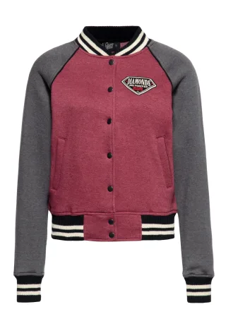 Queen Kerosin Damen College Jacke Diamonds