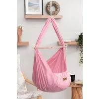 TeppichHome24 Federwippe Baby Federwiege Komplett-Set in Pink