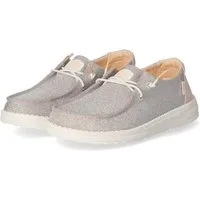 Hey Dude HeyDude HD41082-7D9 Damen Textil silver Schnürschuh