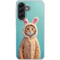 MuchoWow Handyhülle für Samsung Galaxy A57 Osterhase - Katze - Kostüm, Smartphone-Bumper, Print, Handy Schutzhülle Dünn