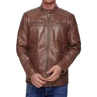 Tazzio Lederjacke 19709 Herren Echtleder Leder Jacke im Biker-Look