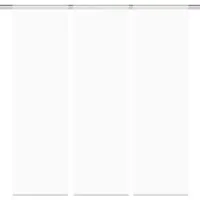 HOME WOHNIDEEN Schiebegardine Home Fashion Schiebevorhang Set ROM je 245 x 60 cm Farbe: weiß (3 St), halbtransparent, 100% Polyester