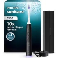 Philips Schallzahnbürste Philips Sonicare 6100 elektrische Schallzahnbürste HX7401/07, 2 Putzmodi und 3 Intensitätsstufen, Andruckkontrolle