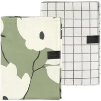 SCHÖNER WOHNEN-Kollektion Geschirrtuch DUO Geschirrtuch, (Packung, 2-tlg), 50 x 70 cm in Grün