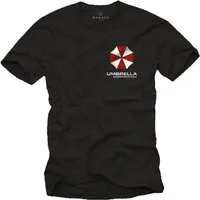 MAKAYA T-Shirt Evil Umbrella Corp Herren Männer Vampir Zombie Motiv mit Druck