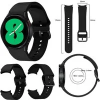 Wigento Smartwatch-Armband Für Samsung Galaxy Watch FE 6 5 4 Normal Pro Classic Kunststoff Band