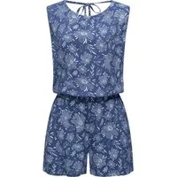 Ragwear Jumpsuit Zella schicker, kurzer Damen Overall mit floralem Print