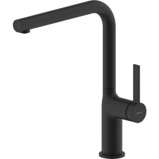 Bravat Torino Küchenarmatur 3521389 Niederdruck, schwarz matt