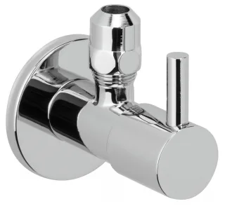 Herzbach Living Eckventil 1/2", runde Ausführung chrom , 11.954780.1.01 11.954780.1.01