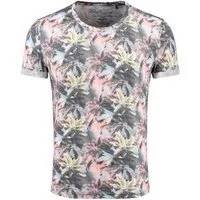 Key Largo T-Shirt Florida Hawaii Look Palmennmuster MT00403 Rundhals-Auschnitt bedruckt kurzarm slim fit