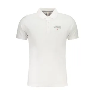 Militärakademie Bianco Baumwoll Herren Polo
