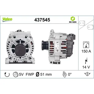 Valeo Lichtmaschine Mercedes A B C - Klasse W169 W245 W204