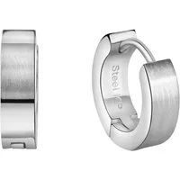 Zeeme Paar Creolen Edelstahl Ø 13mm matt