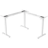Elektrisch höhenverstellbares Tischgestell, 90° L-Form DA-90453 weiß, Triple-Motor, 2-Stufen