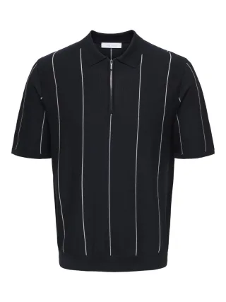only & sons - Polo mit Reißverschluss - Onswyler blau - Gr. - L