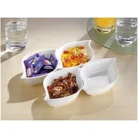 Esmeyer Geschirr-Set Servierschale JOLIE 302-071 Porzellan weiß 4 Stück