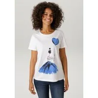 Aniston CASUAL T-Shirt mit ausdrucksvollem Frontprint