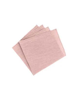 mr. célestin - Einstecktuch aus Leinen - Bucolic pink