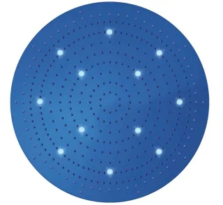 Bossini Kopfbrause Dream XL Flat RGB Cromotherapie mit 12 LEDs Ø 1000 mm WI0374000030016