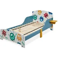 relaxdays Kinderbett kleine Monster mit Ablage