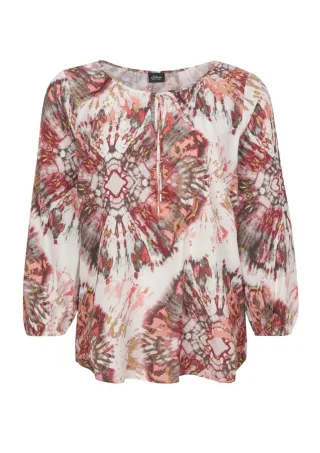s.Oliver BLACK LABEL - Bluse pink/weiß - Gr. - 34