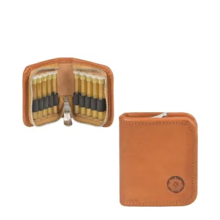 Globuli Etui 10 Schlaufen Leder naturbraun 10,5x7,5cm | Sonnenleder Mendel. Ein sicherer Schutz für Ihre homöopathische Hausapotheke unterwegs.
