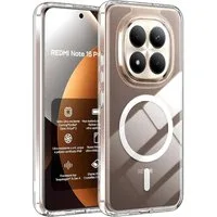 SmartUP Smartphone-Hülle für Xiaomi Redmi Note 15 Pro Plus 5G MagSafe Silikon Case Transparent 6,67 Zoll, MagSafe-Technologie