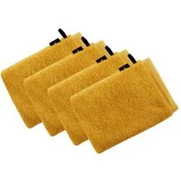 Vossen Waschhandschuh 4er Pack Waschhandschuh 22 x 16 cm Vegan Life, Frottier (Spar-Set, 4-St)