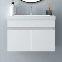 Aica Sanitär Waschtisch Unterschrank Waschbecken Waschtisch MDF Badmöbel Set