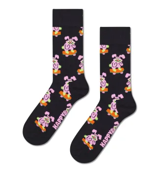happy socks - Skate Bunny Sock Schwarz - Gr. - 38