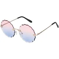 BEZLIT Eyewear Retrosonnenbrille Rund Form Designer Damen Sonnenbrille (1-St) mit bunten Linsen