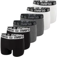 riverso Boxershorts Herren Retroshorts RIVJONNY Unterhosen (Vorteilspack, 6-St) Basic Boxer mit Stretch