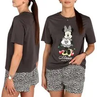 Disney Pyjama DISNEY Minnie Mouse Damenpyjama aus Baumwolle kurzarm