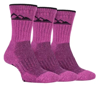 Storm Bloc 3 Paar Baumwollsocken mit schwerer Polsterung für Damen