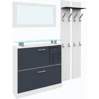 borchardt Möbel Garderoben-Set Finn, (Set, 3-St), mit Glasablage