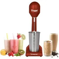 Beper Standmixer Elektrischer Milchshaker Beper 100W Drink Mixer Cocktail Shaker 500ml, 100 W, Edelstahlbecher 500ml, 100W Power, 2 Stufen, rutschfest, pflegeleicht