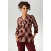 Aniston CASUAL Schlupfbluse mit ausdrucksvollem Retro-Druck