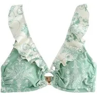 LAURA ASHLEY Bustier-Bikini-Top Laura Ashley Bikinioberteil mit Rüschen (1-St)