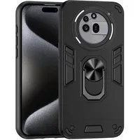 Wigento Handyhülle Für Nothing Phone 3a Pro Armor Magnet Ring Schutz Handy Hülle Schwarz, Stoßfeste Hülle mit 360-Grad-Ringhalter