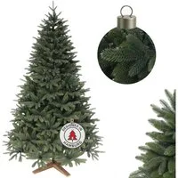 Cox Swain Künstlicher Weihnachtsbaum Realistische Optik, pflegeleichter Tannenbaum 100% Spritzguss PE, 150/180/210/240 cm auswählbar, Naturgetreue Optik, wiederverwendbar, einfache Montage