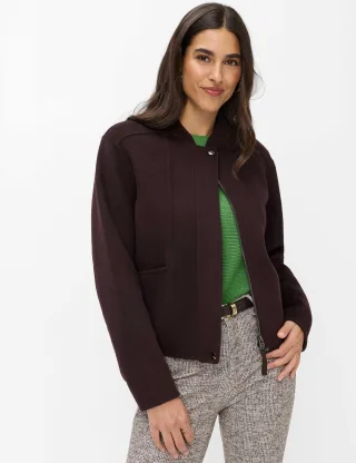 Brax Damen Jacke Style HAZEL brunette, dunkelbraun, Gr. 34