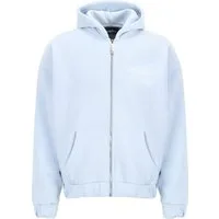 Dropsize Sweatjacke Dropsize Herren Super Heavy Oversize Blank Zip Hoodie