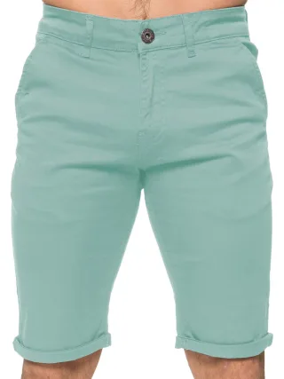 Enzo Herren Slim Fit Stretch Chino Shorts