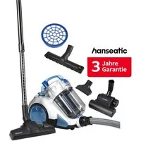 Hanseatic Bodenstaubsauger Zyklonentechnologie, elektronische Saugkraftregulierung, beutellos, 650 W, beutellos, inkl. 3 Jahre Herstellergarantie
