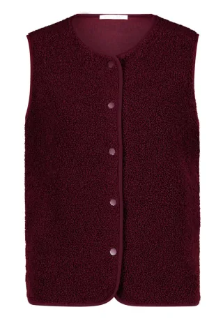 Betty & Co - Strukturierte Weste rot - Gr. - 34