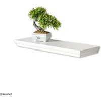 HTI-Living Wandregal 60 cm Altona Landhaus Weiß, Stück 1-tlg., Wandboard