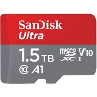 Sandisk microSDXC Ultra 1,5TB, Adapter "Mobile" Speicherkarte (1500 GB, UHS-I Class 10, 150 MB/s Lesegeschwindigkeit)
