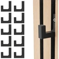 TSB Werk Kleiderhaken Kleiderhaken für Akustikpaneele Garderobenhaken, (10-St), Halter, Universal, Wandhaken, Haken